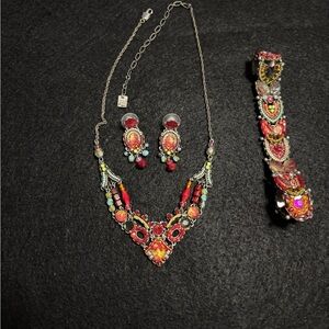 Ayala Bar premier international jewelry set (necklace, bracelet, earrings)